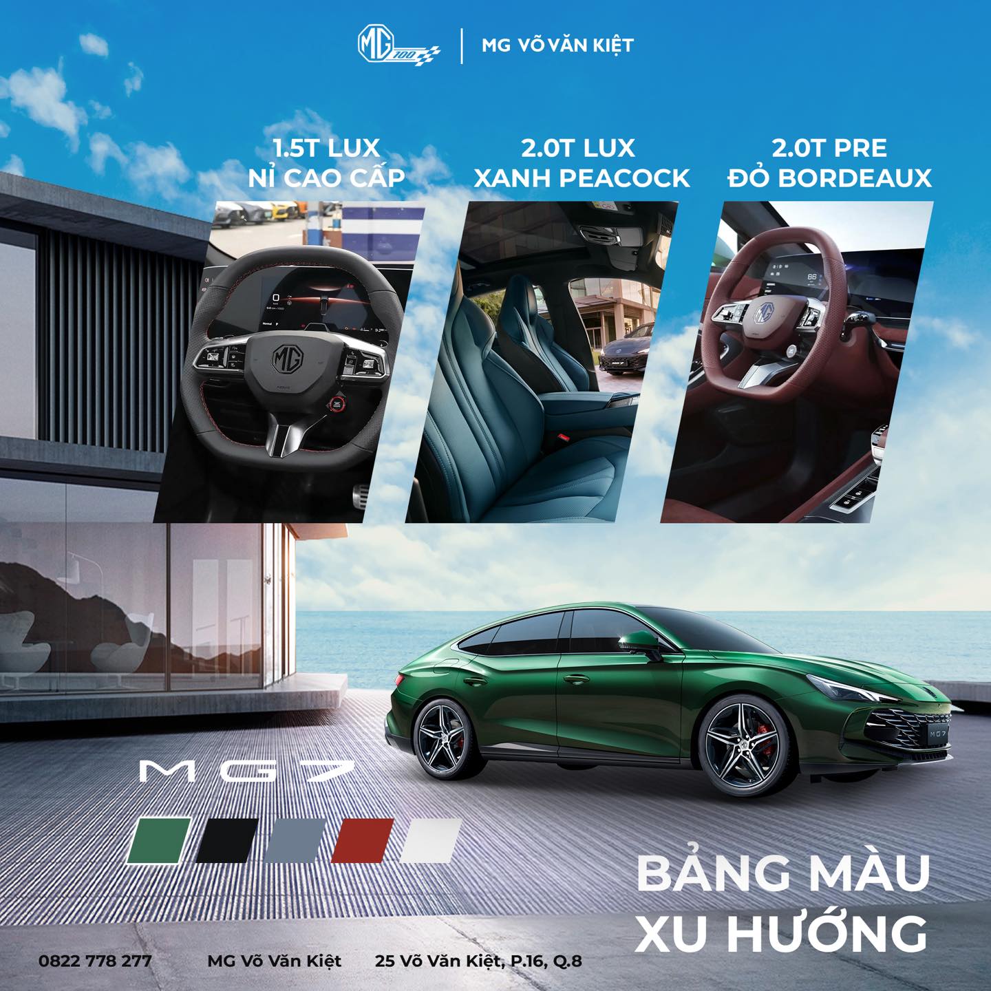  Giá XE MG7 - Sedan D Đẳng Cấp Mới Ra Mắt Tại Việt Nam