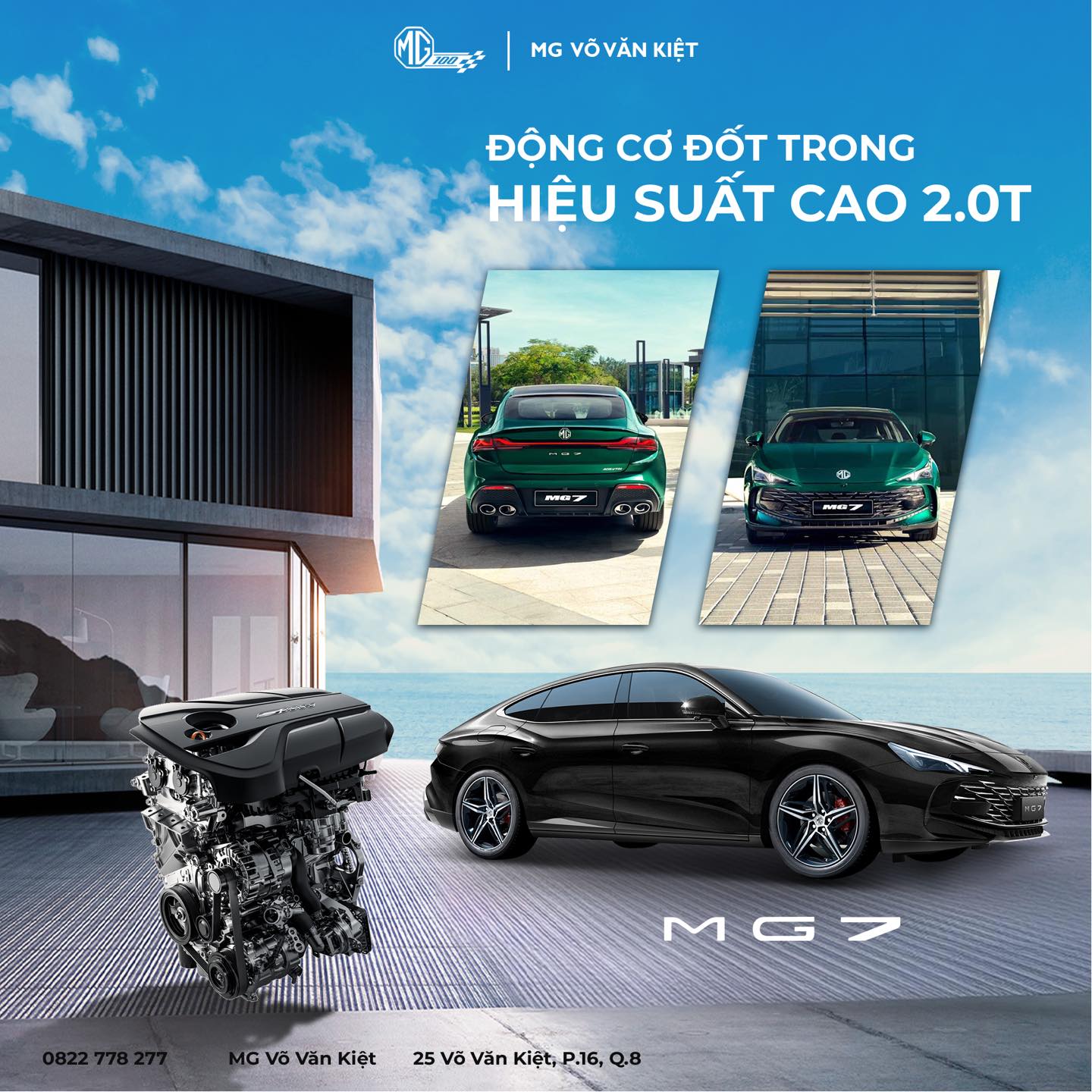 Động cơ XE MG7 - Sedan D Đẳng Cấp Mới Ra Mắt Tại Việt Nam