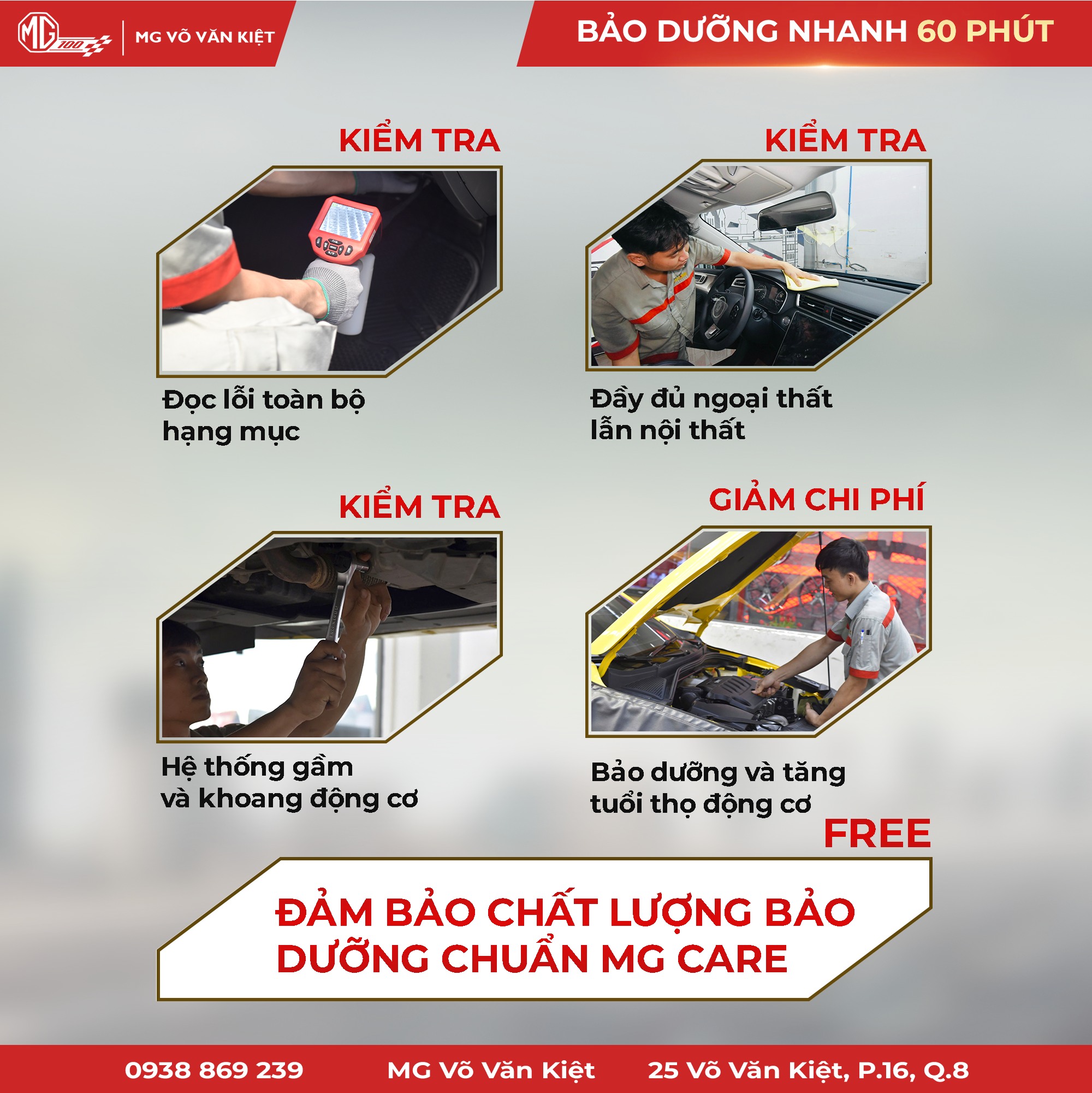 CHỞ KHÁCH THƯỜNG XUYÊN - ƯU TIÊN BẢO DƯỠNG NHANH 60P!